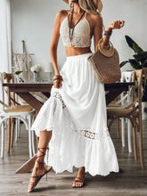 VCAY Solid Color Burnout Casual Skirt For Women Daily Wear